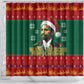 W.E.B. Du Bois Christmas Shower Curtain Inspirational Liberty Quote Ugly Knitted Pattern Festive