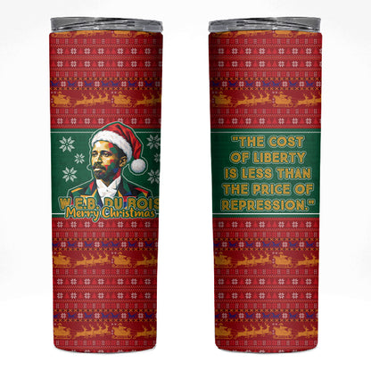 W.E.B. Du Bois Christmas Skinny Tumbler Inspirational Liberty Quote Ugly Knitted Pattern Festive