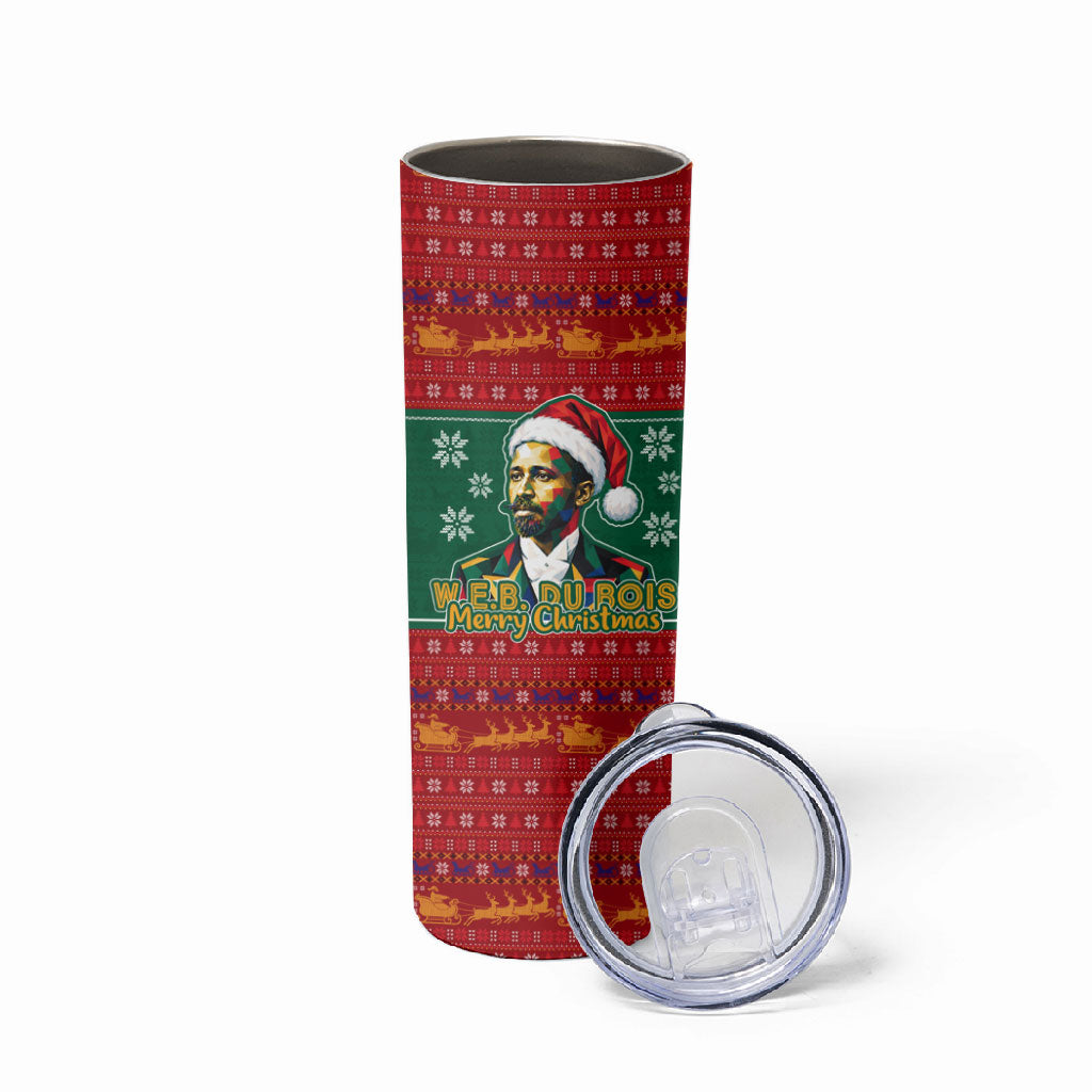 W.E.B. Du Bois Christmas Skinny Tumbler Inspirational Liberty Quote Ugly Knitted Pattern Festive