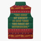W.E.B. Du Bois Christmas Sleeveless Puffer Jacket Inspirational Liberty Quote Ugly Knitted Pattern Festive