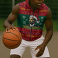 W.E.B. Du Bois Christmas Sleeveless Zip Hoodie Inspirational Liberty Quote Ugly Knitted Pattern Festive