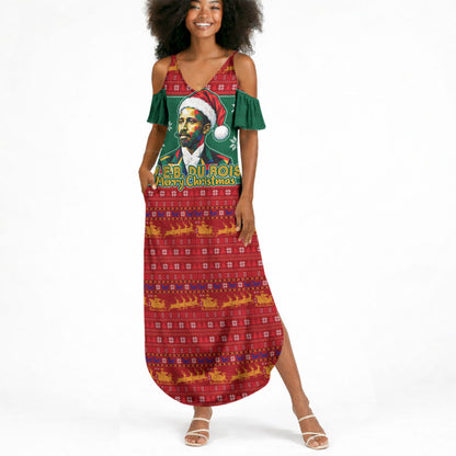 W.E.B. Du Bois Christmas Summer Maxi Dress Inspirational Liberty Quote Ugly Knitted Pattern Festive