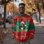 W.E.B. Du Bois Christmas Sweatshirt Inspirational Liberty Quote Ugly Knitted Pattern Festive