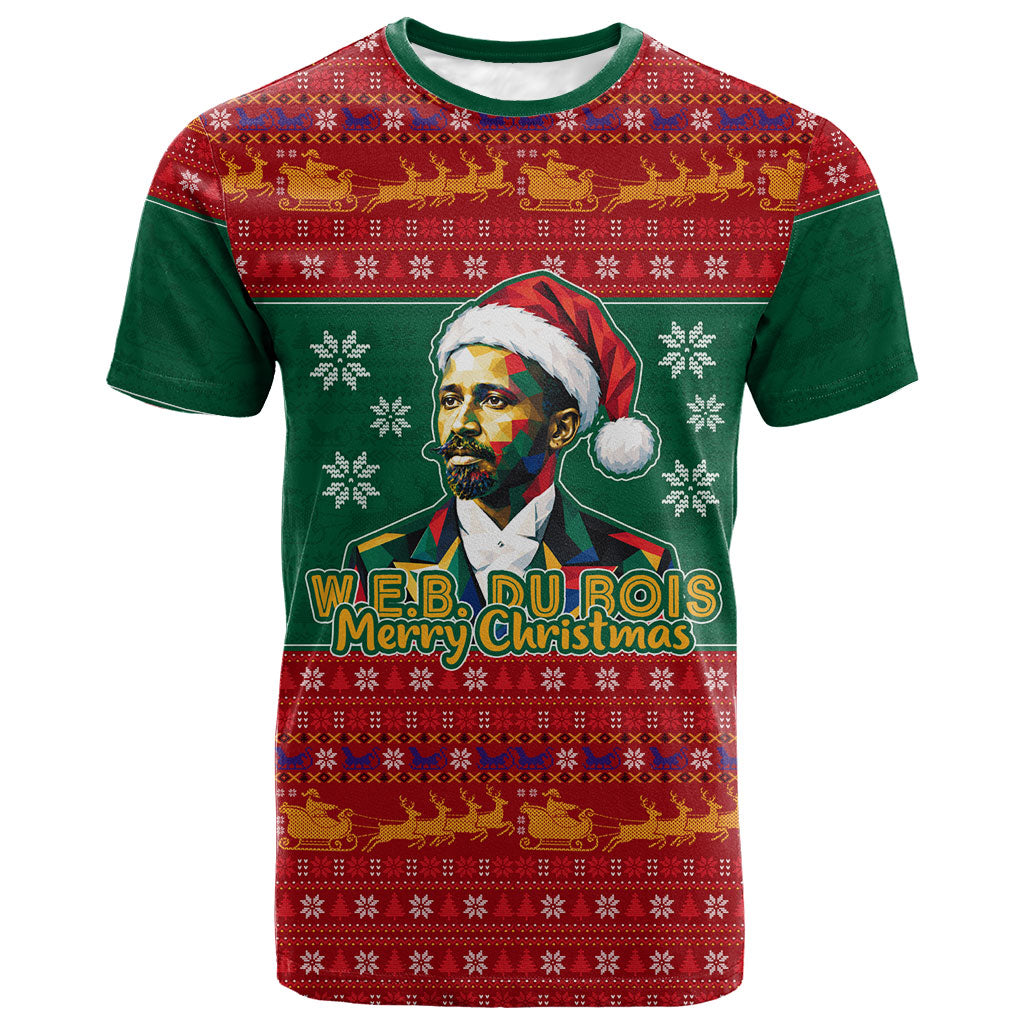 W.E.B. Du Bois Christmas T shirt Inspirational Liberty Quote Ugly Knitted Pattern Festive