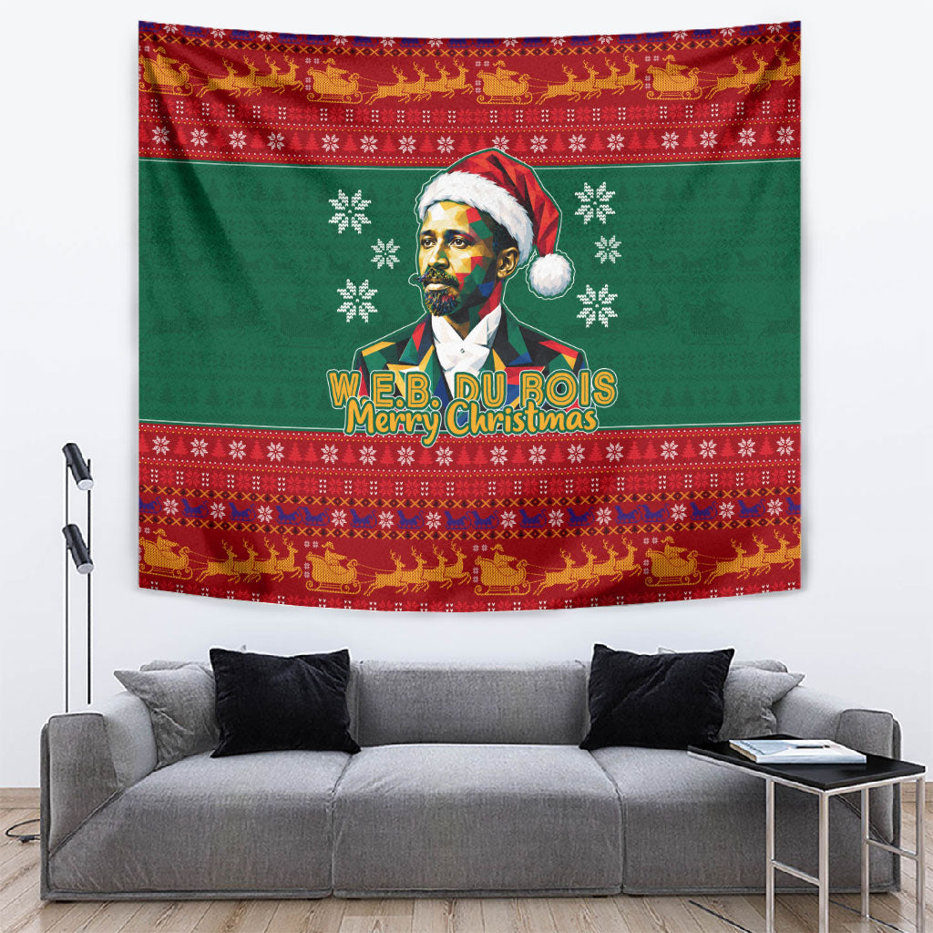 W.E.B. Du Bois Christmas Tapestry Inspirational Liberty Quote Ugly Knitted Pattern Festive