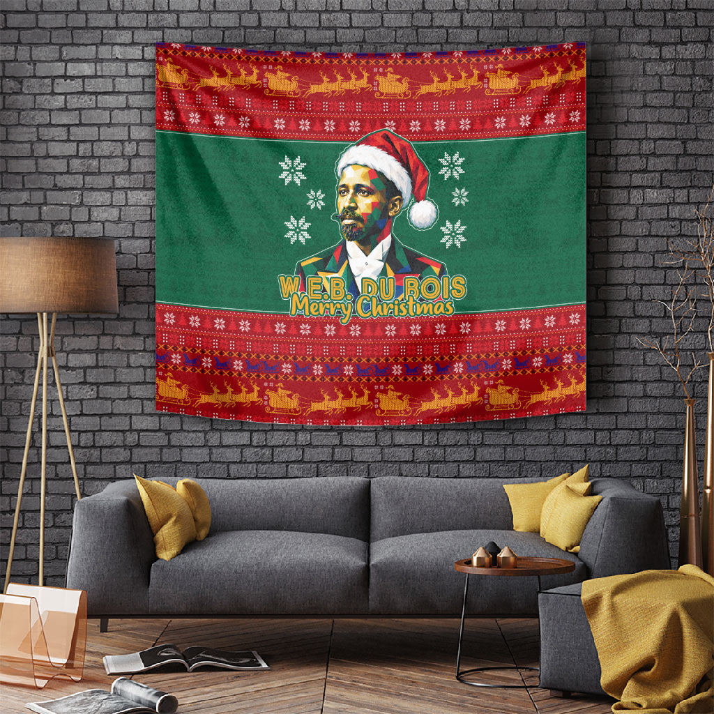 W.E.B. Du Bois Christmas Tapestry Inspirational Liberty Quote Ugly Knitted Pattern Festive