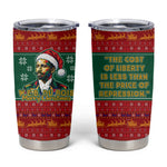 W.E.B. Du Bois Christmas Tumbler Cup Inspirational Liberty Quote Ugly Knitted Pattern Festive