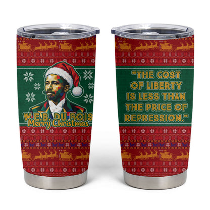 W.E.B. Du Bois Christmas Tumbler Cup Inspirational Liberty Quote Ugly Knitted Pattern Festive