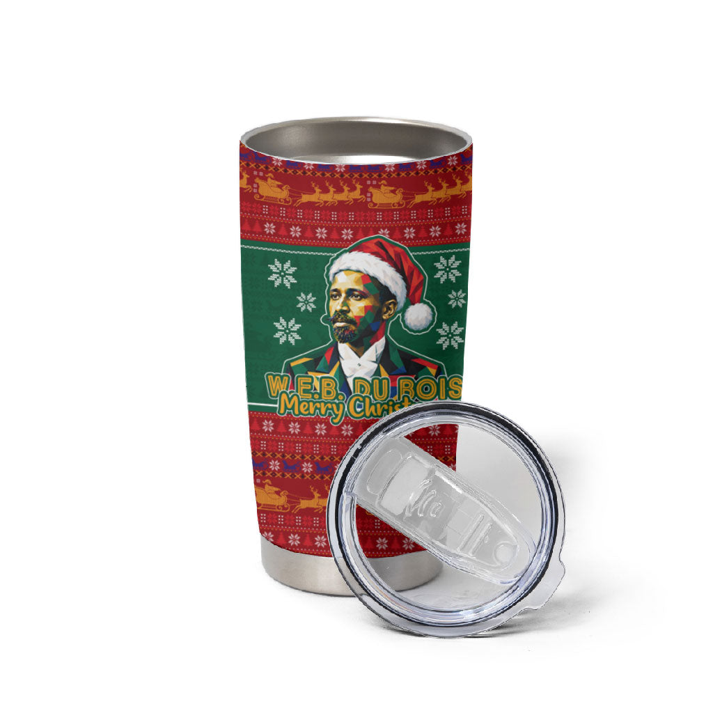 W.E.B. Du Bois Christmas Tumbler Cup Inspirational Liberty Quote Ugly Knitted Pattern Festive