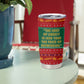 W.E.B. Du Bois Christmas Tumbler Cup Inspirational Liberty Quote Ugly Knitted Pattern Festive
