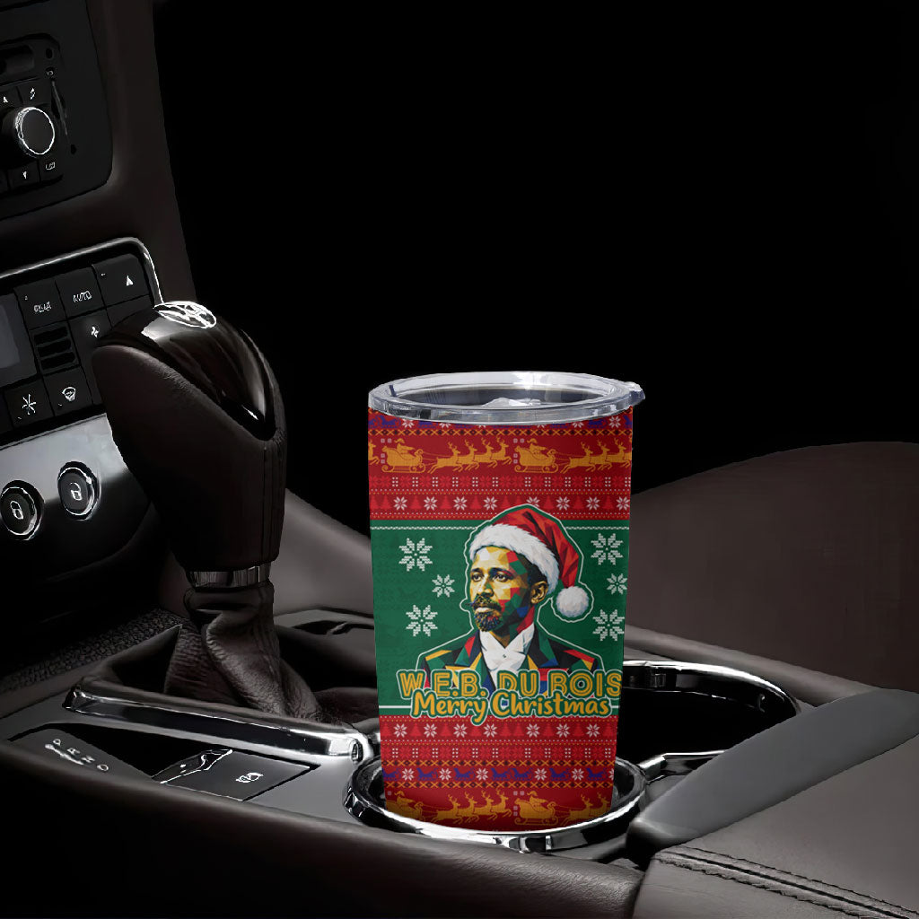W.E.B. Du Bois Christmas Tumbler Cup Inspirational Liberty Quote Ugly Knitted Pattern Festive