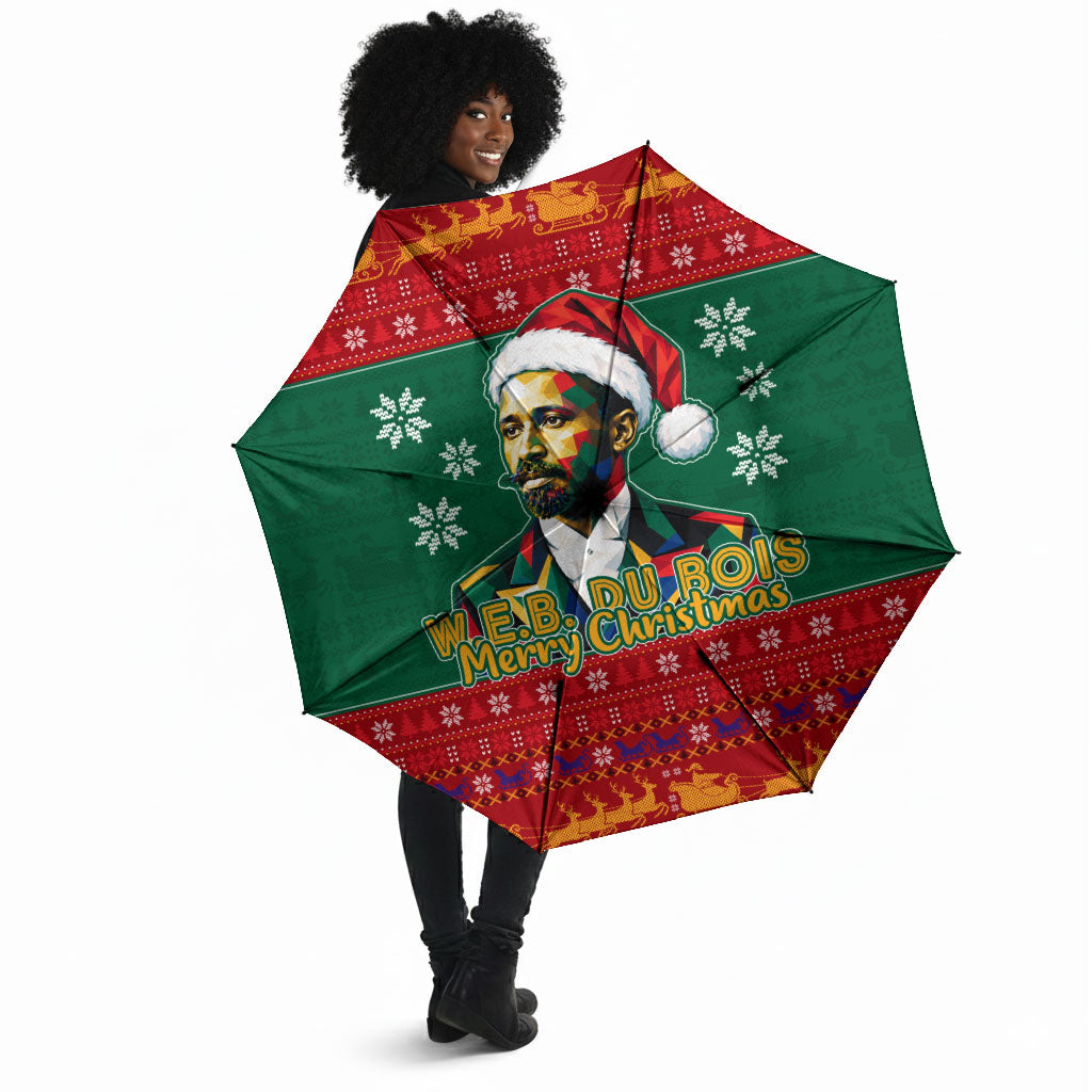 W.E.B. Du Bois Christmas Umbrella Inspirational Liberty Quote Ugly Knitted Pattern Festive