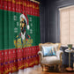 W.E.B. Du Bois Christmas Window Curtain Inspirational Liberty Quote Ugly Knitted Pattern Festive