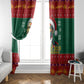 W.E.B. Du Bois Christmas Window Curtain Inspirational Liberty Quote Ugly Knitted Pattern Festive