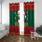 W.E.B. Du Bois Christmas Window Curtain Inspirational Liberty Quote Ugly Knitted Pattern Festive