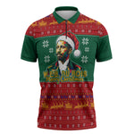 W.E.B. Du Bois Christmas Zipper Polo Shirt Inspirational Liberty Quote Ugly Knitted Pattern Festive