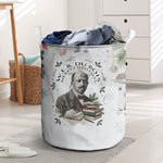 W.E.B. Du Bois Christmas Laundry Basket Think Deeper Quote Vintage Portrait Newspaper Collage Festive