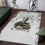 W.E.B. Du Bois Christmas Area Rug Think Deeper Quote Vintage Portrait Newspaper Collage Festive