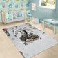 W.E.B. Du Bois Christmas Area Rug Think Deeper Quote Vintage Portrait Newspaper Collage Festive