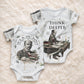 W.E.B. Du Bois Christmas Baby Onesie Think Deeper Quote Vintage Portrait Newspaper Collage Festive