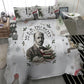 W.E.B. Du Bois Christmas Bedding Set Think Deeper Quote Vintage Portrait Newspaper Collage Festive