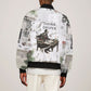 W.E.B. Du Bois Christmas Bomber Jacket Think Deeper Quote Vintage Portrait Newspaper Collage Festive