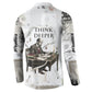W.E.B. Du Bois Christmas Button Sweatshirt Think Deeper Quote Vintage Portrait Newspaper Collage Festive