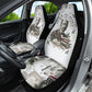 W.E.B. Du Bois Christmas Car Seat Cover Think Deeper Quote Vintage Portrait Newspaper Collage Festive