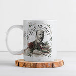 W.E.B. Du Bois Christmas Ceramic Mug Think Deeper Quote Vintage Portrait Newspaper Collage Festive