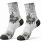 W.E.B. Du Bois Christmas Crew Socks Think Deeper Quote Vintage Portrait Newspaper Collage Festive