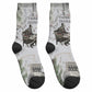 W.E.B. Du Bois Christmas Crew Socks Think Deeper Quote Vintage Portrait Newspaper Collage Festive