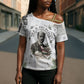 W.E.B. Du Bois Christmas Cross Shoulder Shirt Think Deeper Quote Vintage Portrait Newspaper Collage Festive