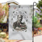 W.E.B. Du Bois Christmas Garden Flag Think Deeper Quote Vintage Portrait Newspaper Collage Festive