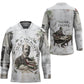 W.E.B. Du Bois Christmas Hockey Jersey Think Deeper Quote Vintage Portrait Newspaper Collage Festive
