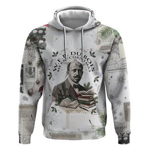 W.E.B. Du Bois Christmas Hoodie Think Deeper Quote Vintage Portrait Newspaper Collage Festive