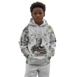 W.E.B. Du Bois Christmas Kid Hoodie Think Deeper Quote Vintage Portrait Newspaper Collage Festive