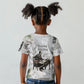 W.E.B. Du Bois Christmas Kid T shirt Think Deeper Quote Vintage Portrait Newspaper Collage Festive