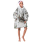 W.E.B. Du Bois Christmas Kid Wearable Blanket Hoodie Think Deeper Quote Vintage Portrait Newspaper Collage Festive
