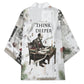 W.E.B. Du Bois Christmas Kimono Think Deeper Quote Vintage Portrait Newspaper Collage Festive