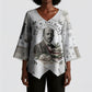 W.E.B. Du Bois Christmas Kimono Sleeve Blouse Think Deeper Quote Vintage Portrait Newspaper Collage Festive
