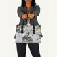 W.E.B. Du Bois Christmas Leather Bag Think Deeper Quote Vintage Portrait Newspaper Collage Festive