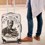 W.E.B. Du Bois Christmas Luggage Cover Think Deeper Quote Vintage Portrait Newspaper Collage Festive