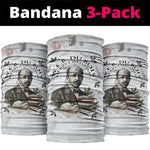 W.E.B. Du Bois Christmas Neck Gaiter Think Deeper Quote Vintage Portrait Newspaper Collage Festive