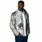 W.E.B. Du Bois Christmas Padded Jacket Think Deeper Quote Vintage Portrait Newspaper Collage Festive