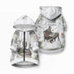 W.E.B. Du Bois Christmas Pet Hoodie Think Deeper Quote Vintage Portrait Newspaper Collage Festive