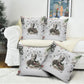 W.E.B. Du Bois Christmas Pillow Cover Think Deeper Quote Vintage Portrait Newspaper Collage Festive