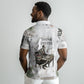 W.E.B. Du Bois Christmas Polo Shirt Think Deeper Quote Vintage Portrait Newspaper Collage Festive