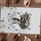W.E.B. Du Bois Christmas Puzzle Think Deeper Quote Vintage Portrait Newspaper Collage Festive