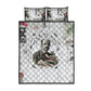 W.E.B. Du Bois Christmas Quilt Bed Set Think Deeper Quote Vintage Portrait Newspaper Collage Festive