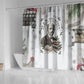 W.E.B. Du Bois Christmas Shower Curtain Think Deeper Quote Vintage Portrait Newspaper Collage Festive